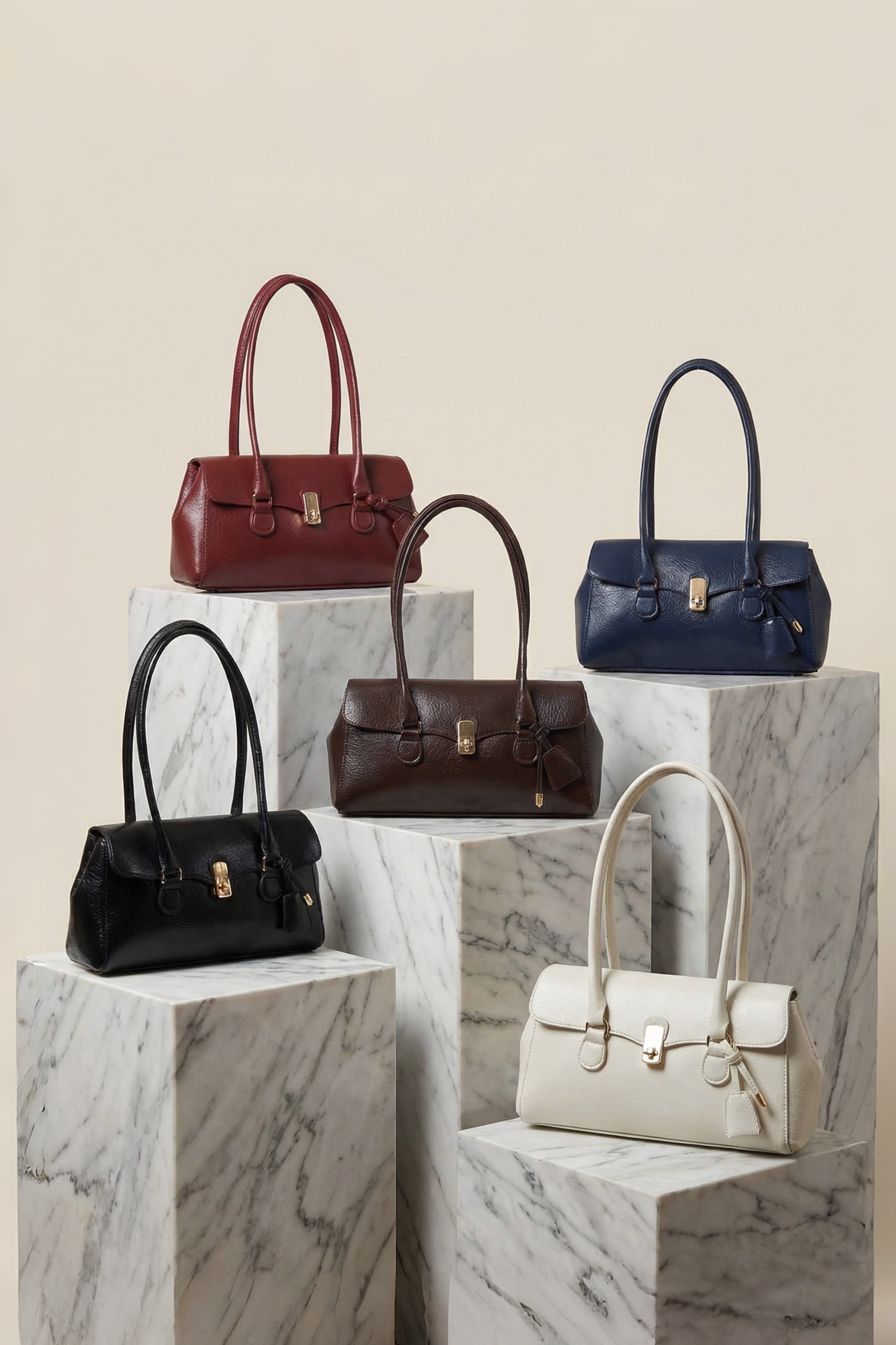 Çift Kulplu Baget Omuz Çanta