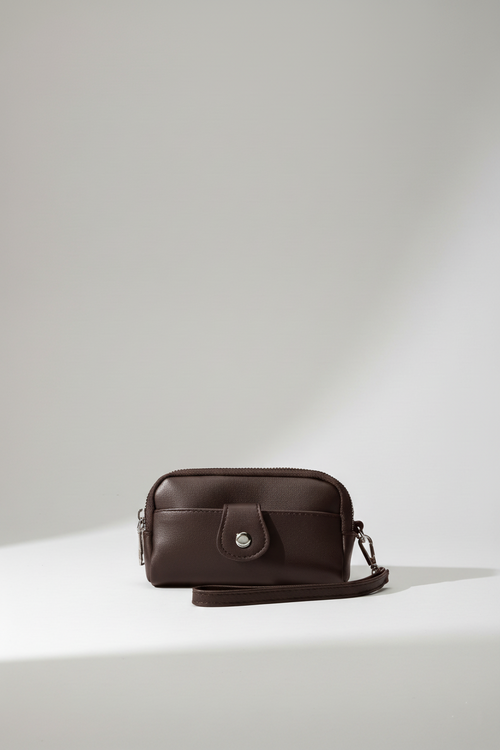 Çift Fermuarlı Kadın Cüzdanı