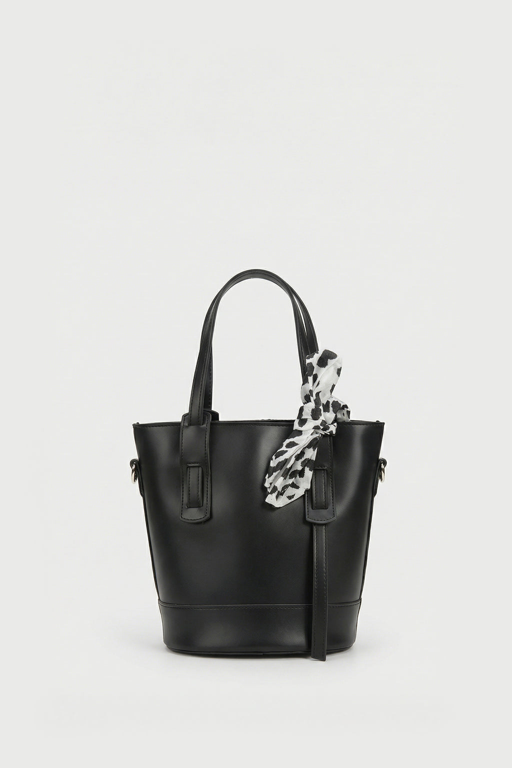 Deri Fermuar Kapamalı Kova El ve Omuz Çantası