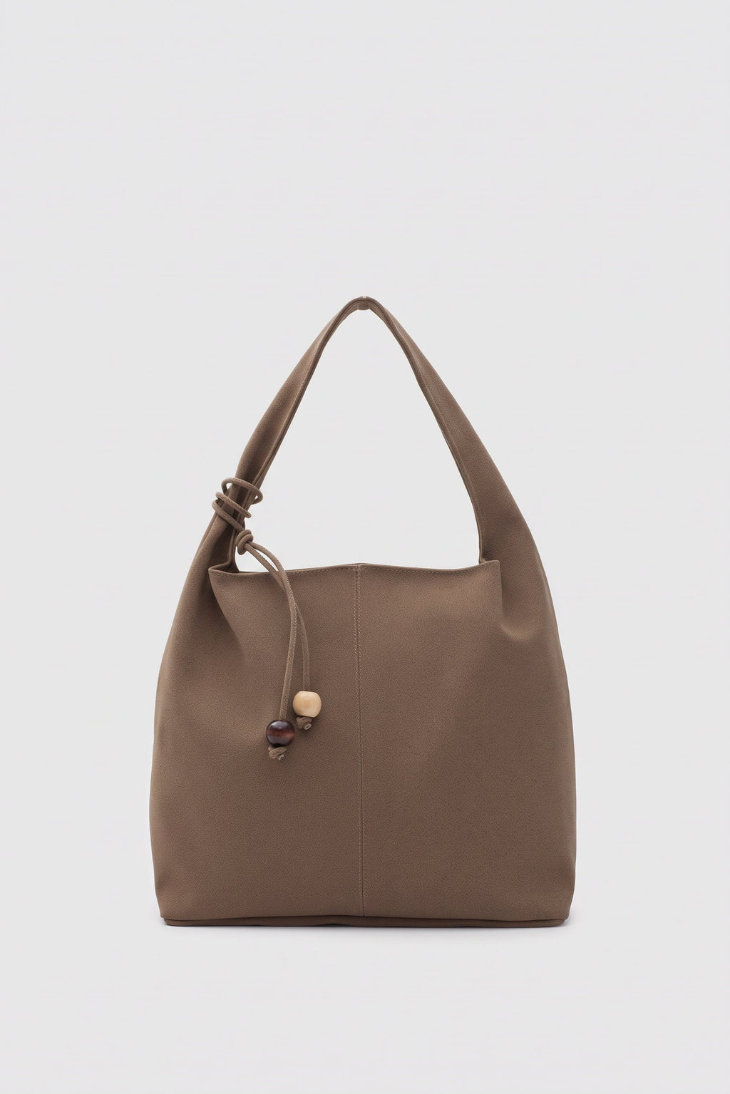 Charm Detaylı Süet Omuz Çantası