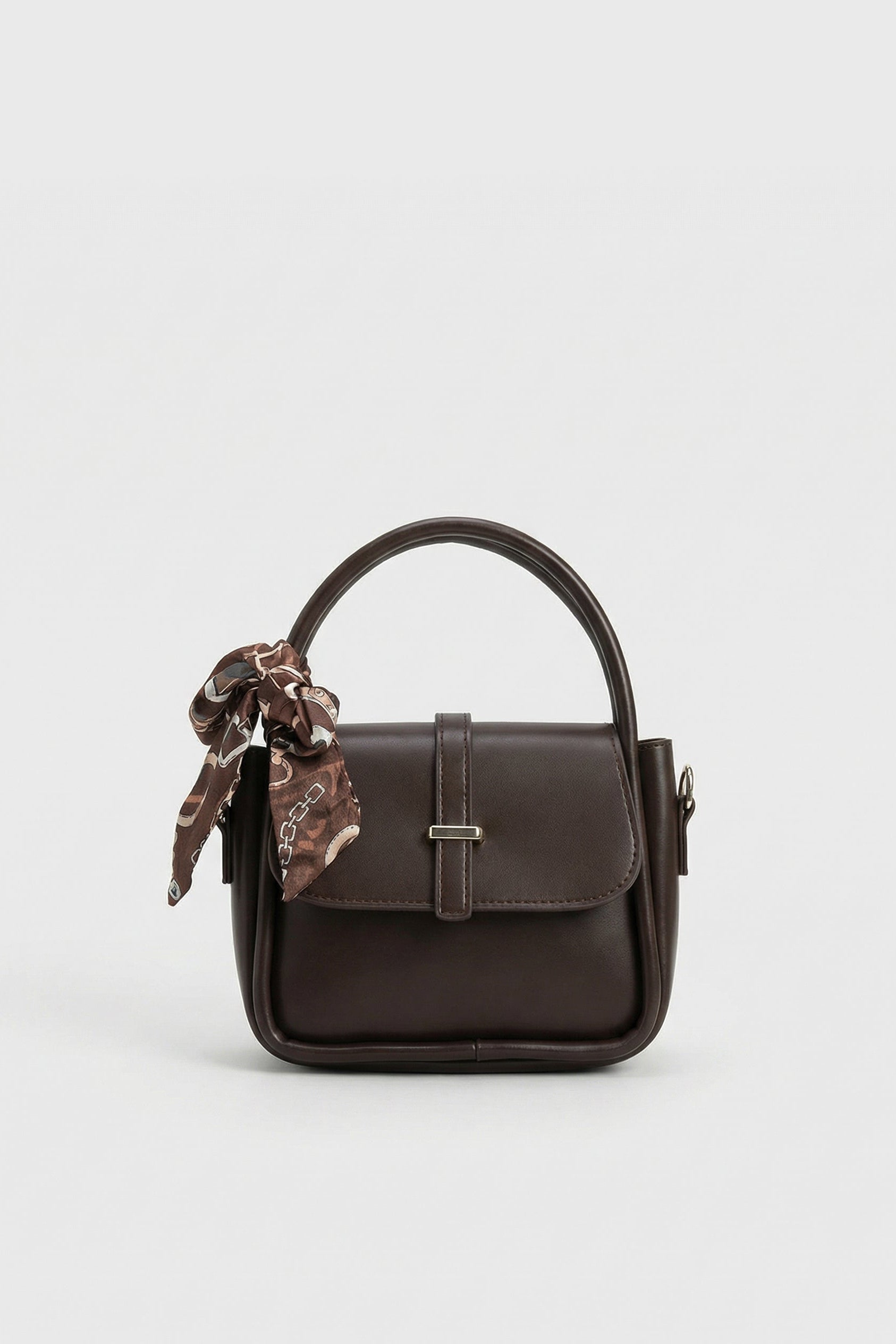 Fularlı Midi El ve Çapraz Çanta