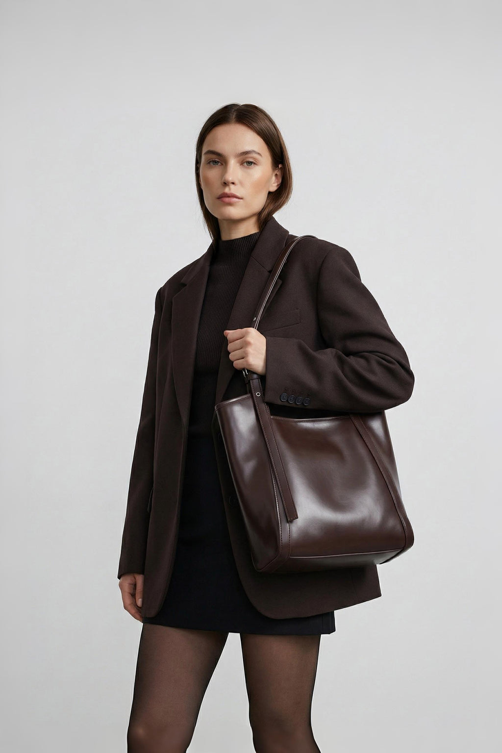 Çift Askılı Tote Omuz Çantası