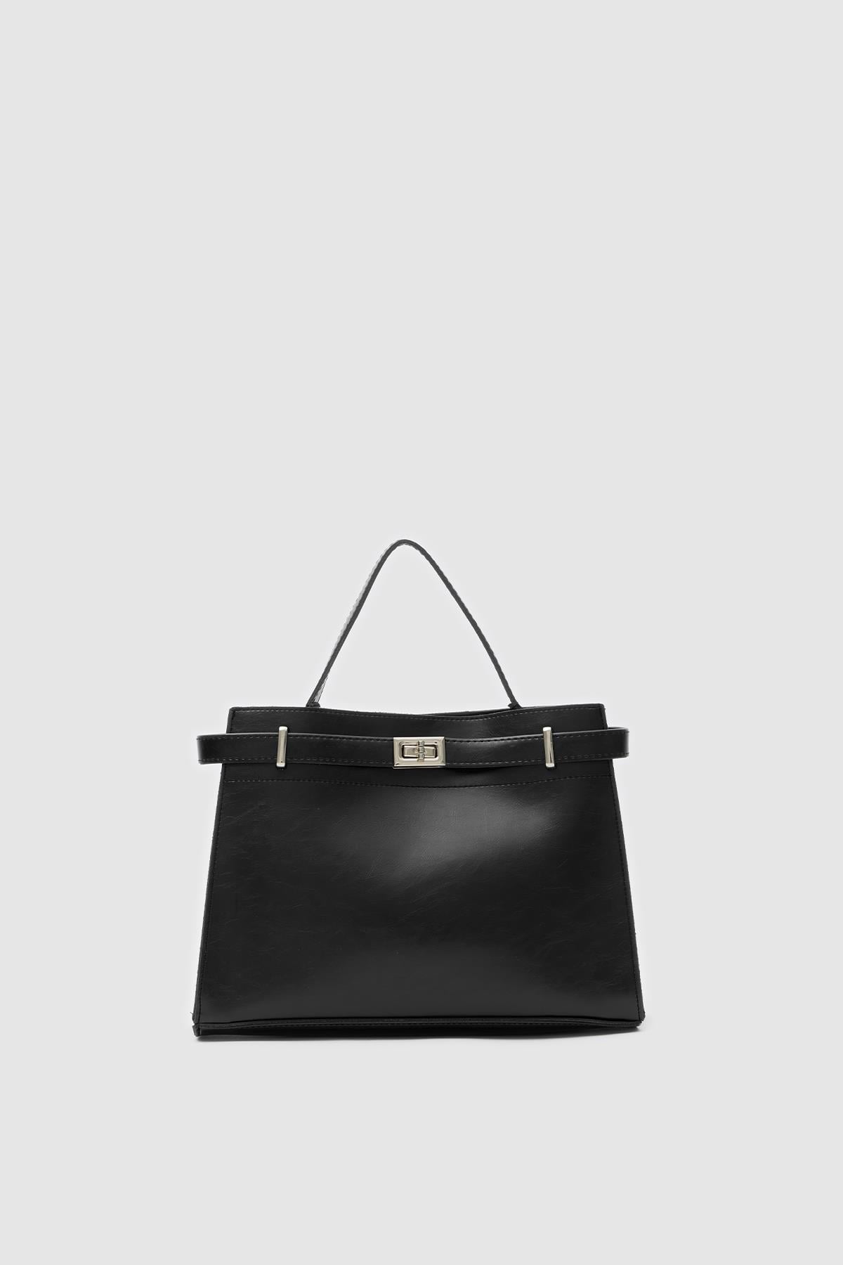 Mıknatıslı Geniş Tote Çanta