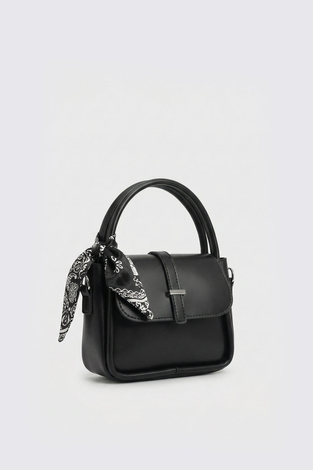 Fularlı Midi El ve Çapraz Çanta