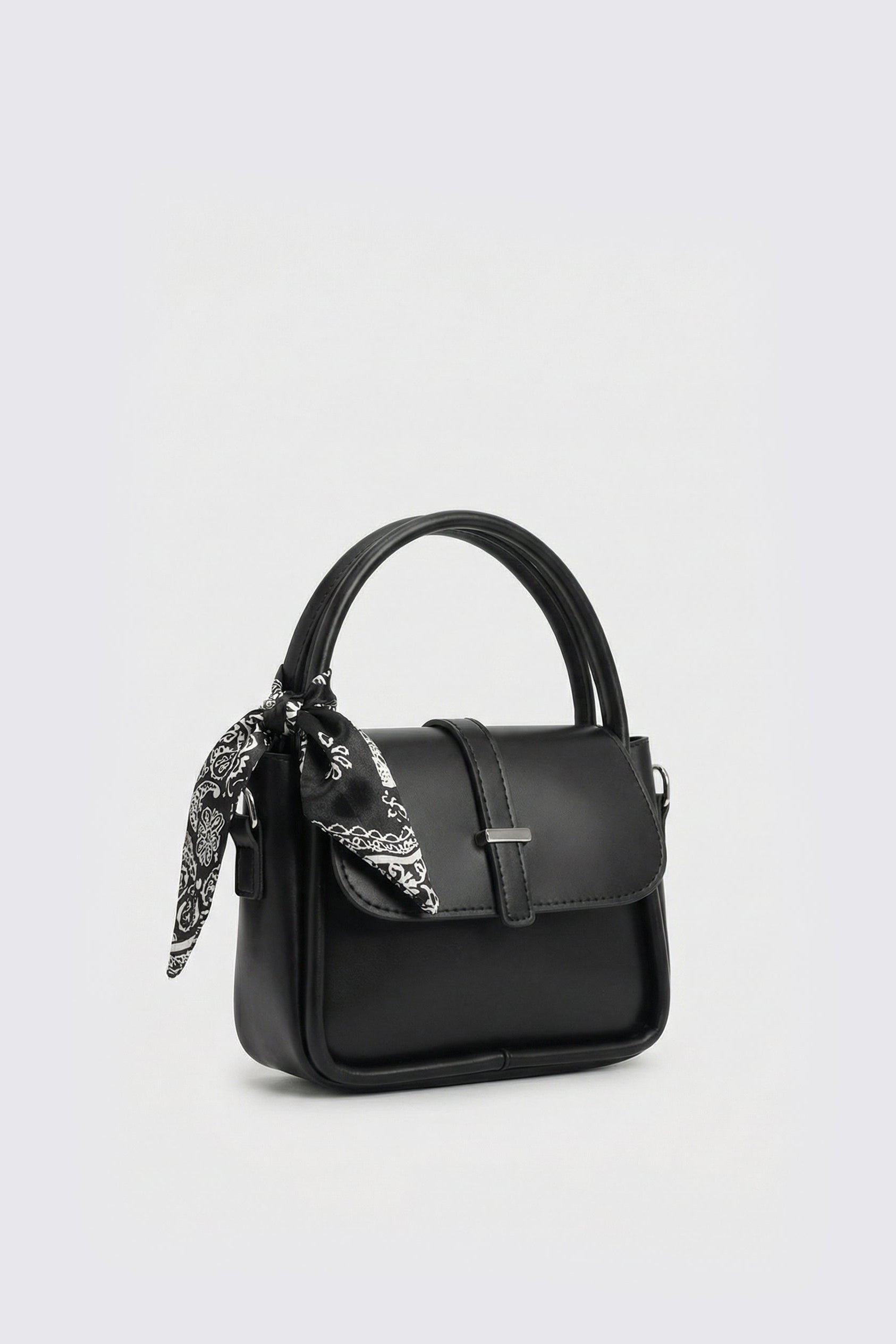 Fularlı Midi El ve Çapraz Çanta