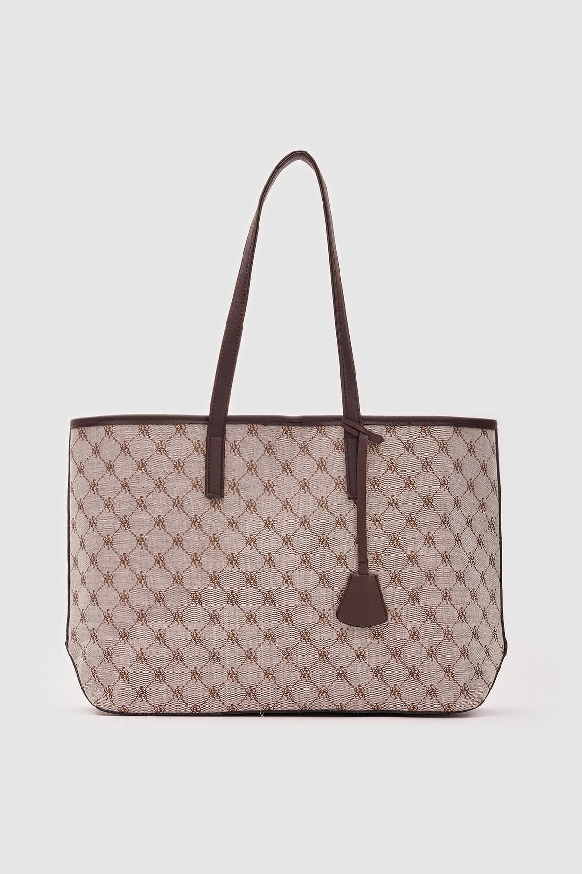 Büyük Desenli Omuz Çantası