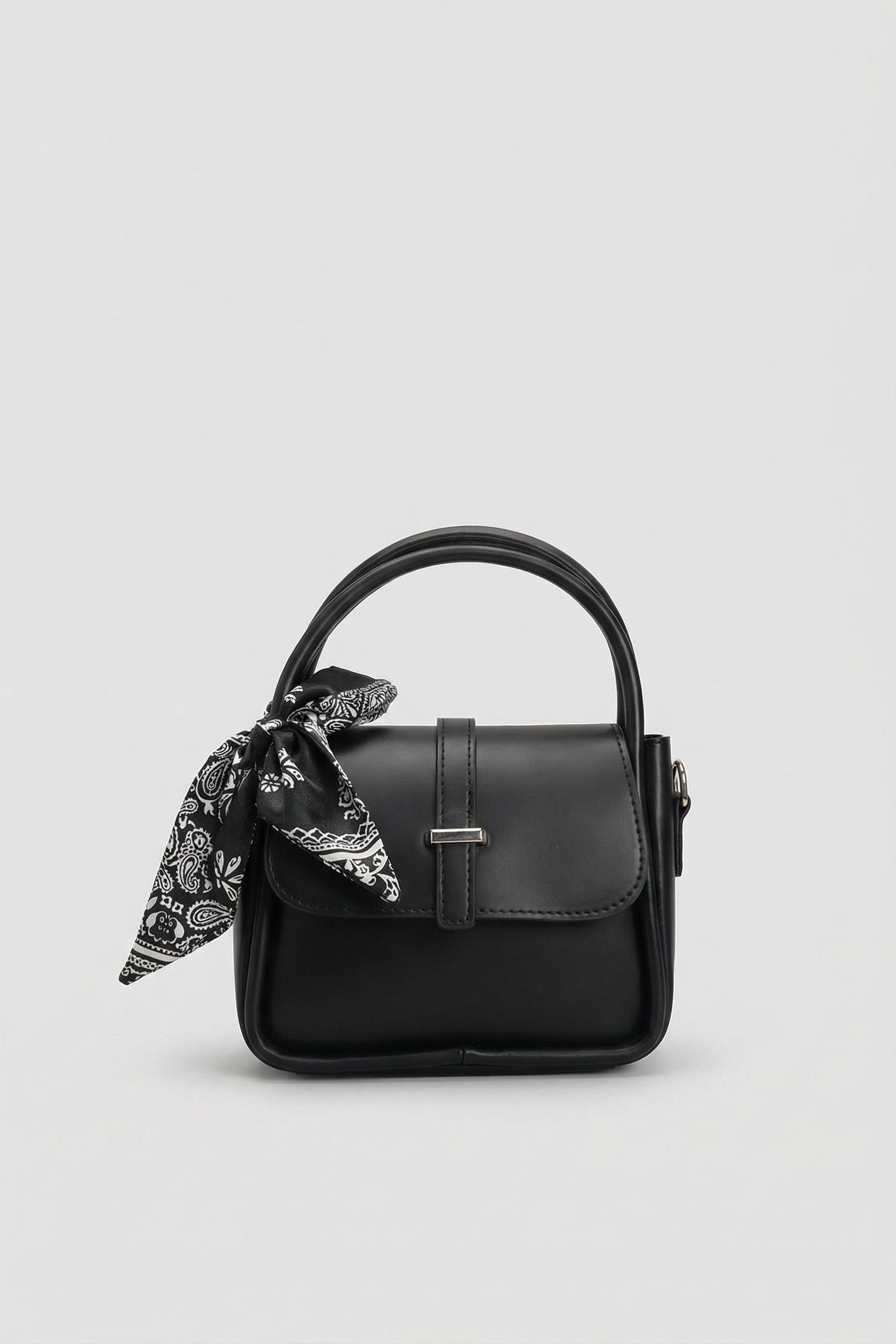 Fularlı Midi El ve Çapraz Çanta