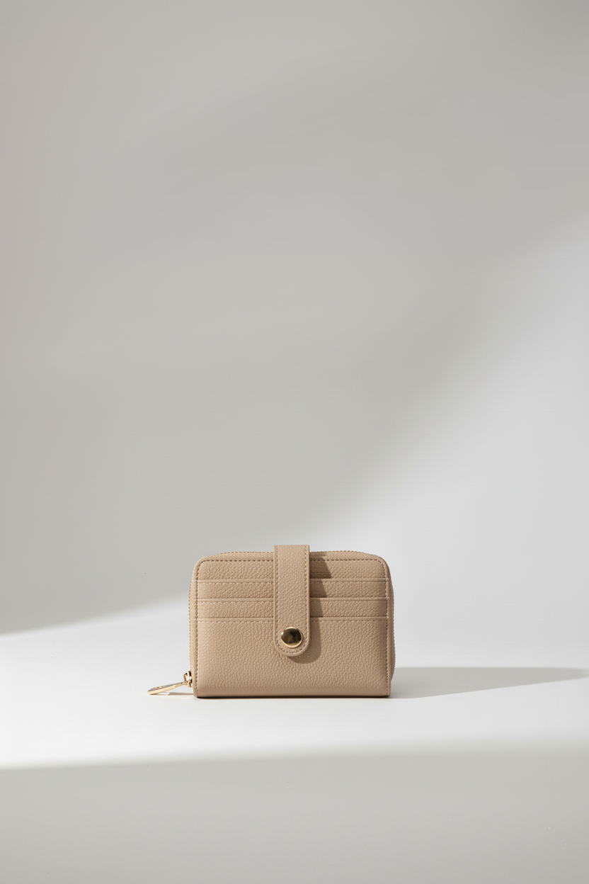 Çoklu Kart Bölmeli Fermuarlı Cüzdan