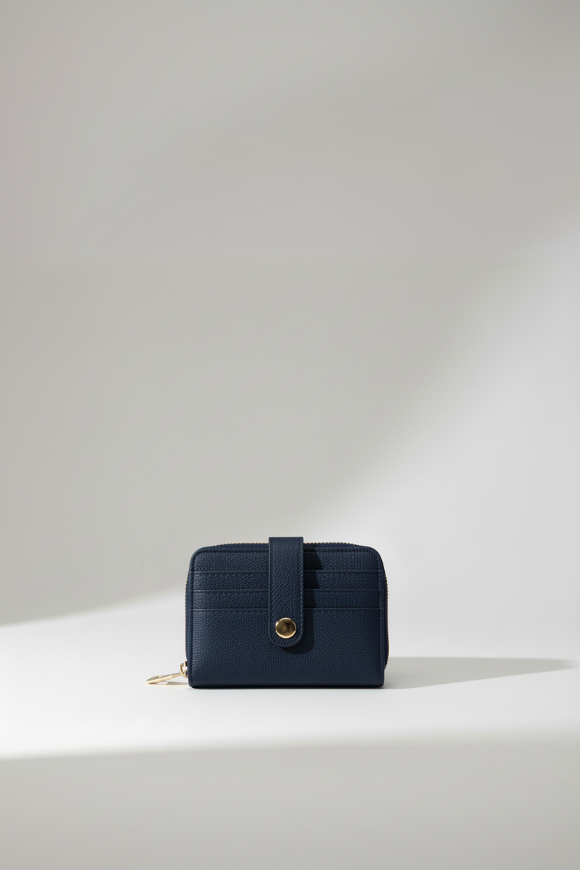 Çoklu Kart Bölmeli Fermuarlı Cüzdan