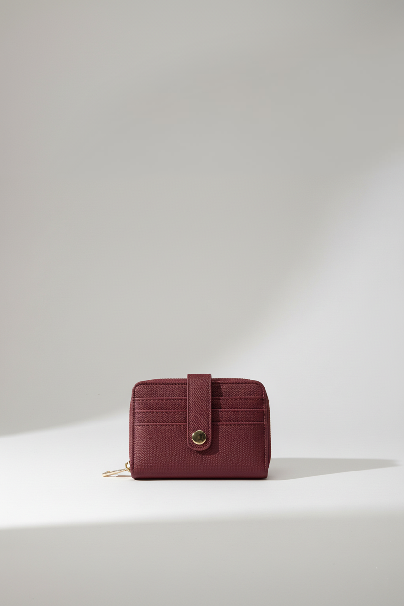 Çoklu Kart Bölmeli Fermuarlı Cüzdan