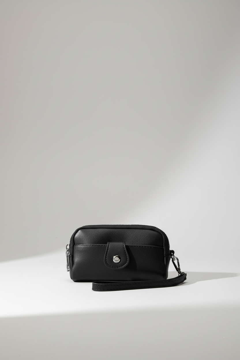 Çift Fermuarlı Kadın Cüzdanı