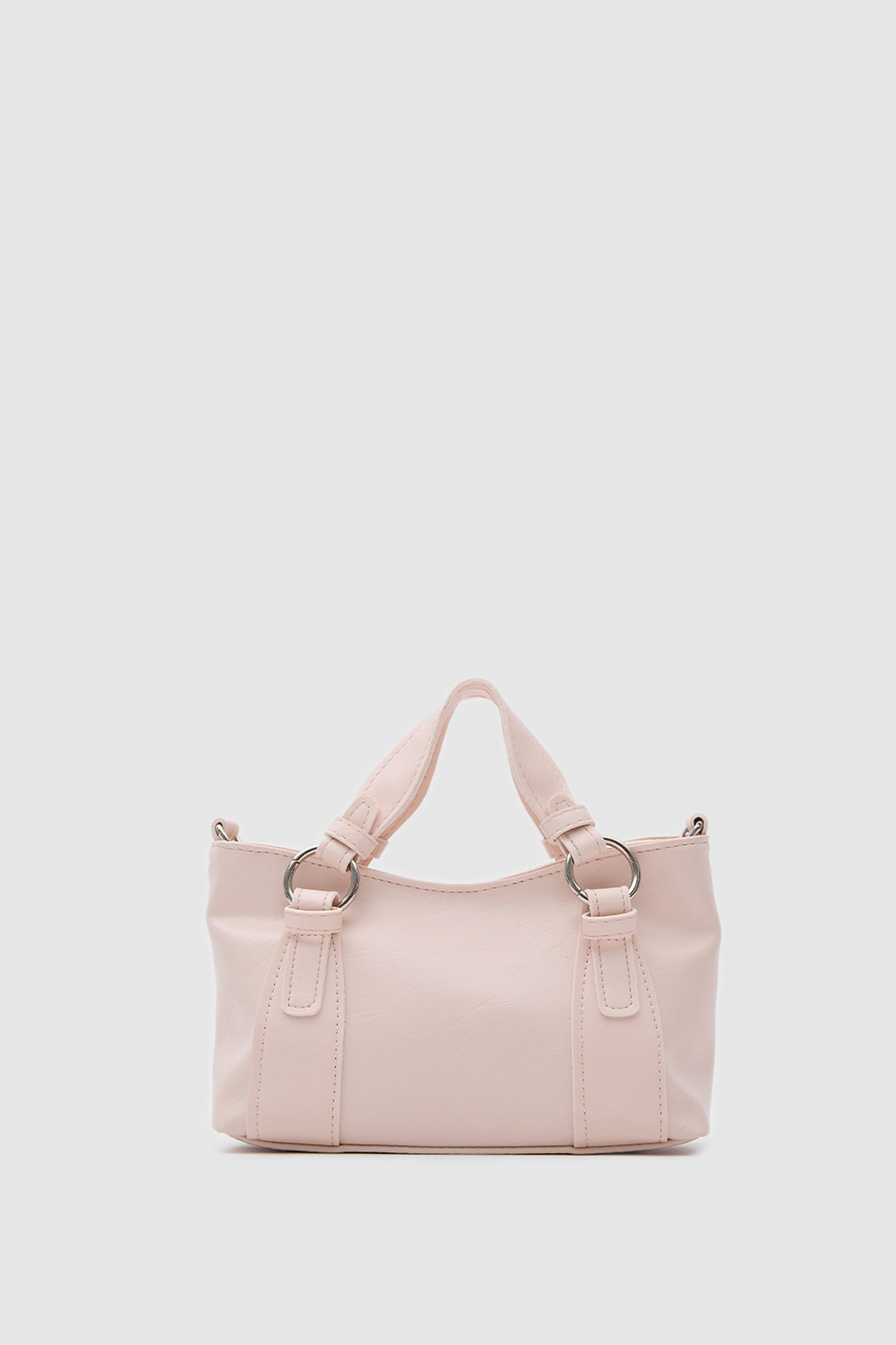 Mini Halka Detaylı El ve Çapraz Çanta