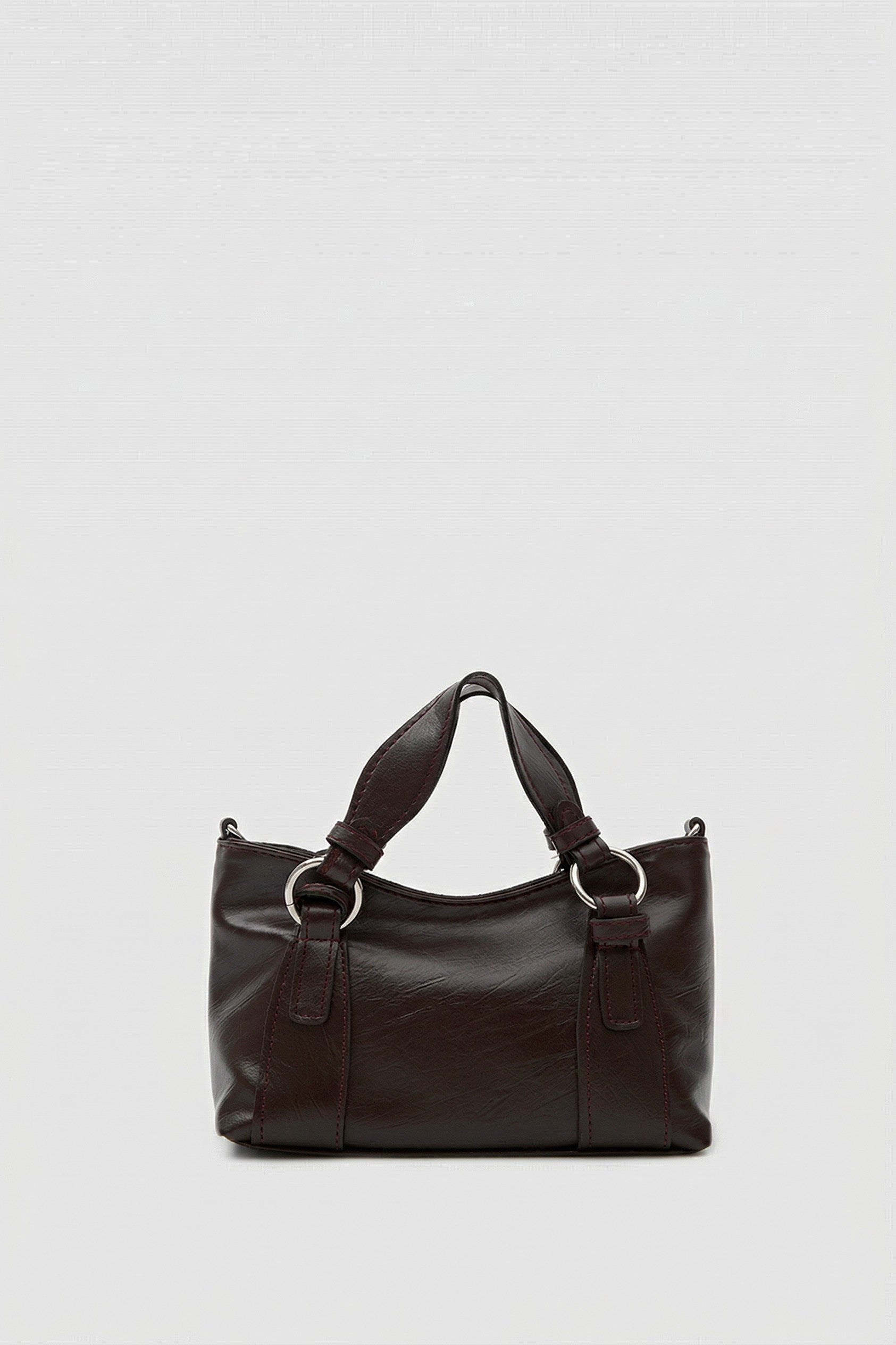 Mini Halka Detaylı El ve Çapraz Çanta