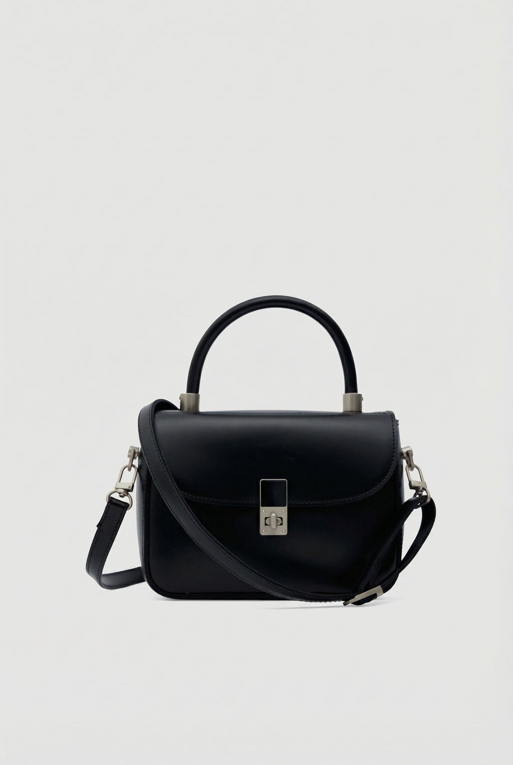 Kilit Detaylı El ve Çapraz Çanta