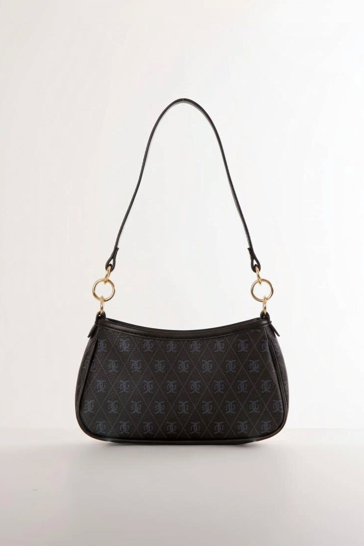 Fermuarlı Desenli Kadın El ve Omuz Çantası