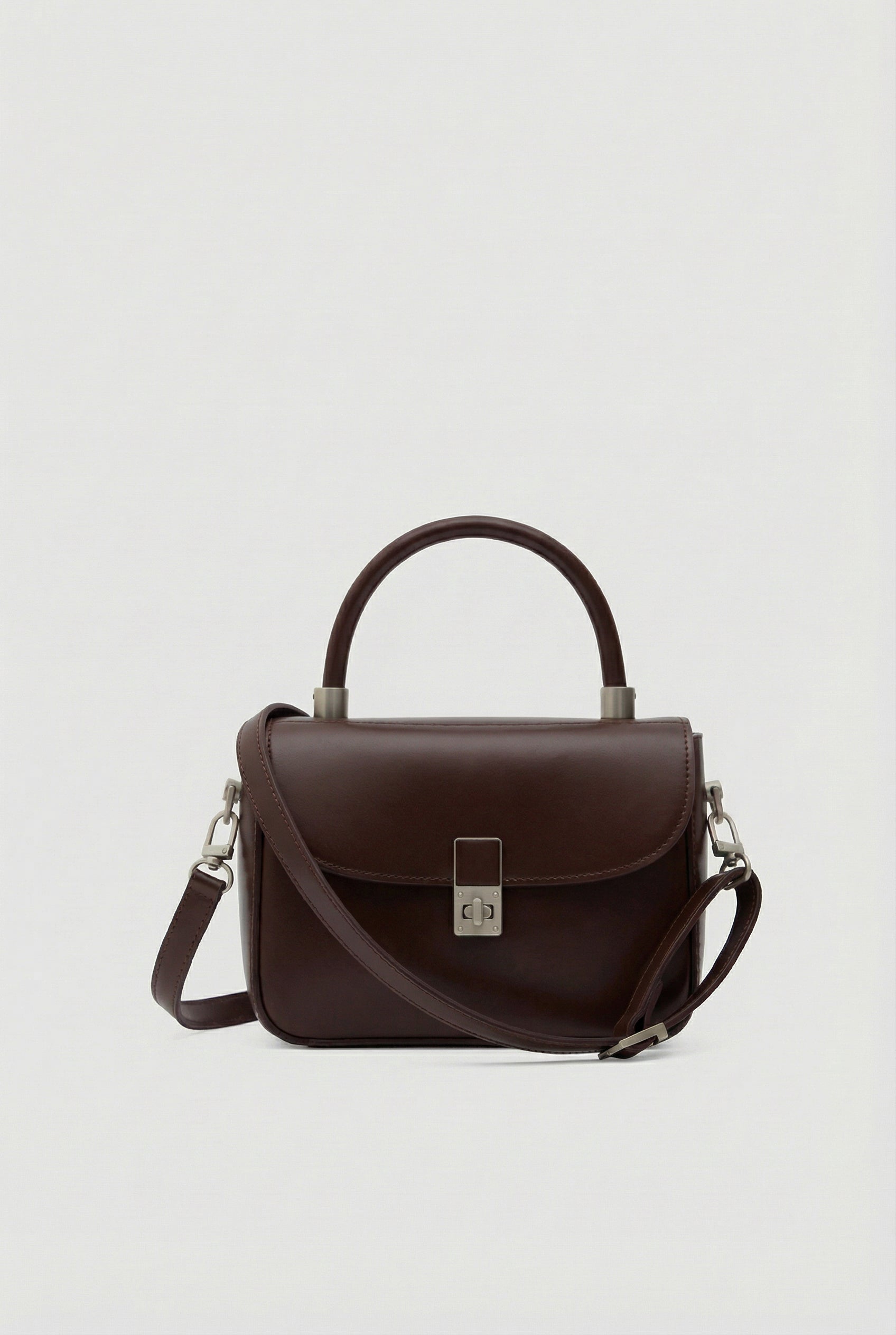 Kilit Detaylı El ve Çapraz Çanta