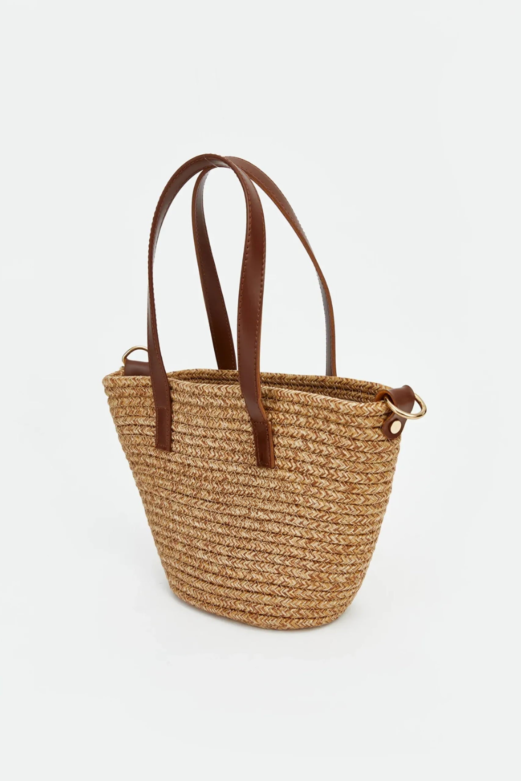 Hasır Bucket Çapraz Çanta