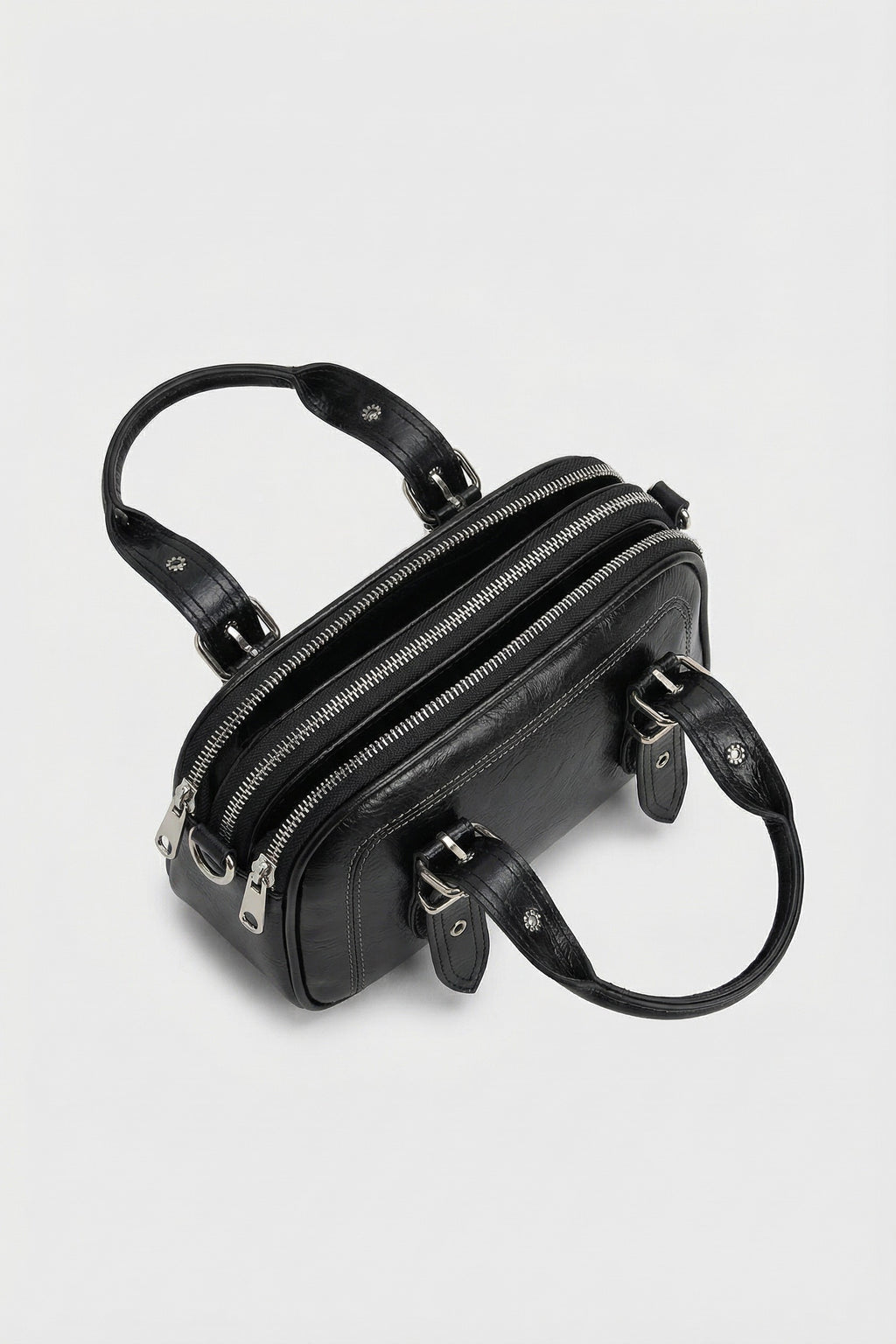 Üç Bölmeli El ve Çapraz Çanta