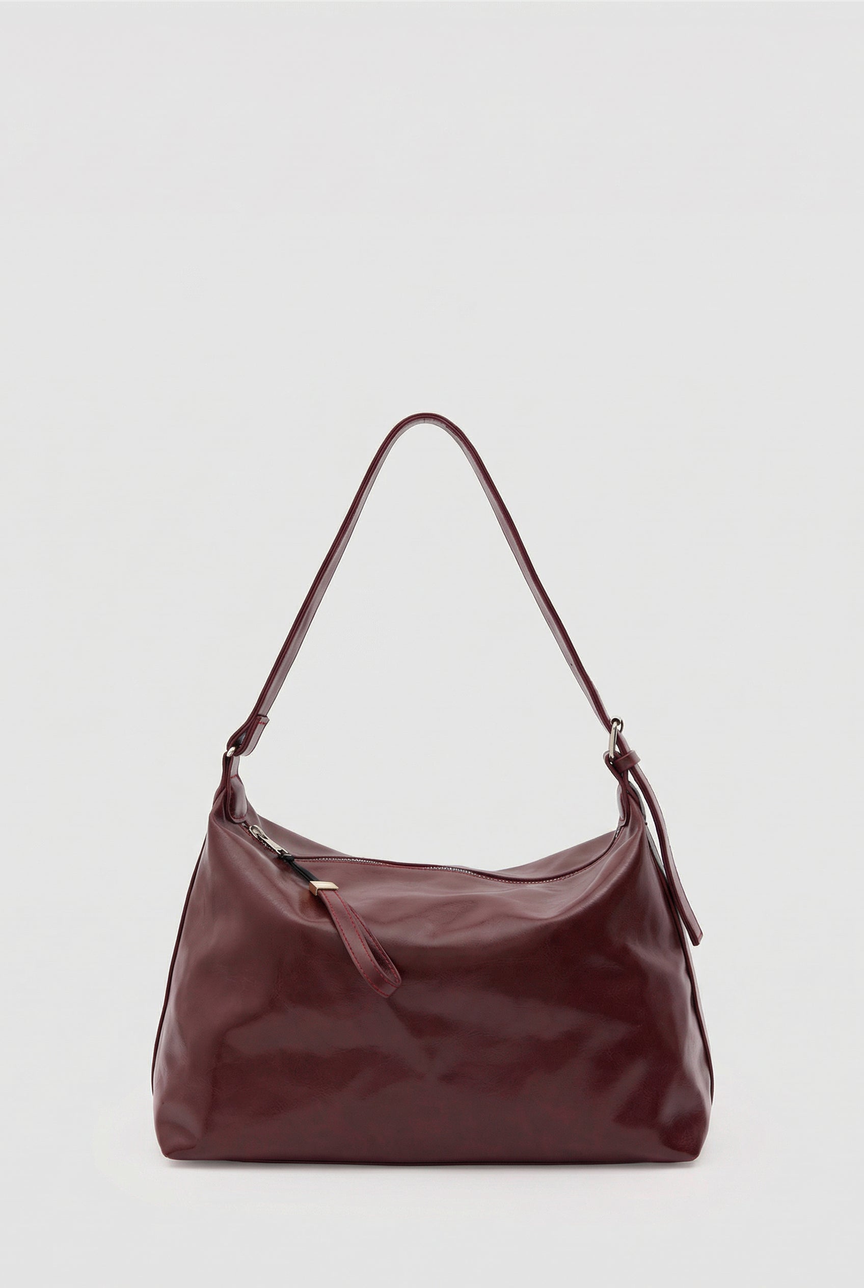 Fermuarlı Salaş Omuz Çantası