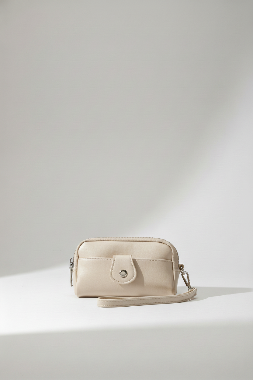 Çift Fermuarlı Kadın Cüzdanı