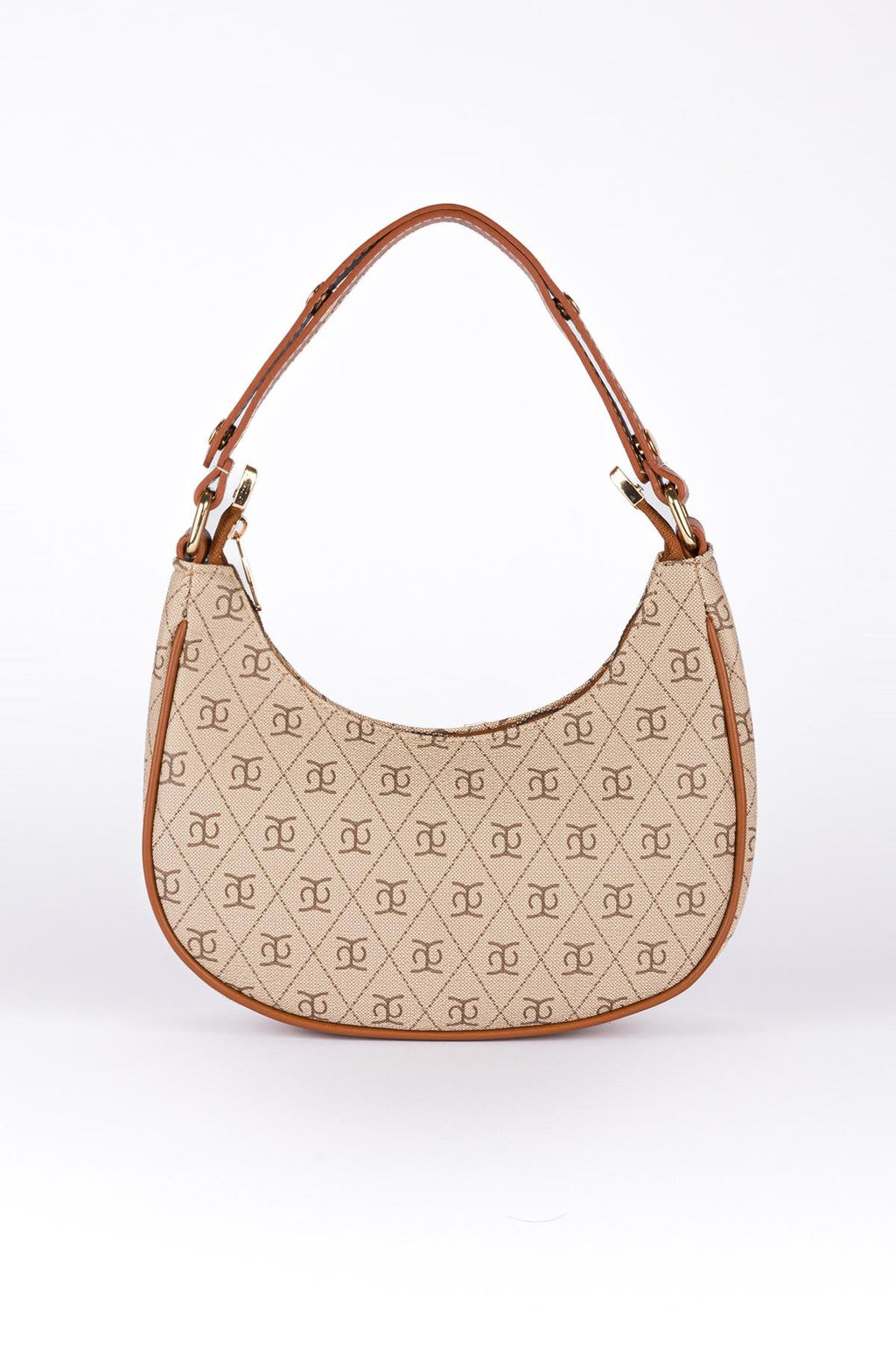 Desenli Yarım Ay El ve Omuz Çantası