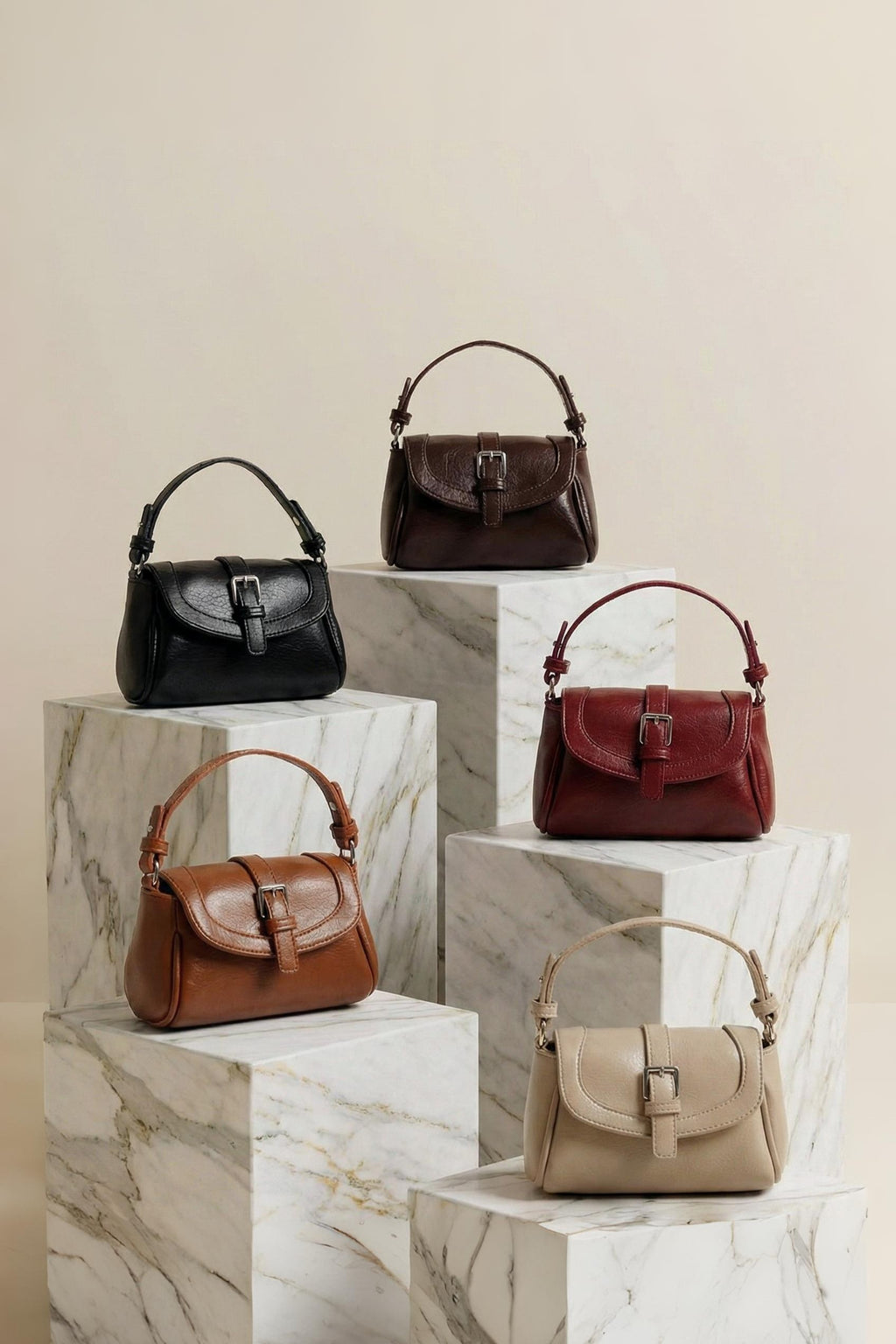 Mini Tokalı Çapraz Çanta