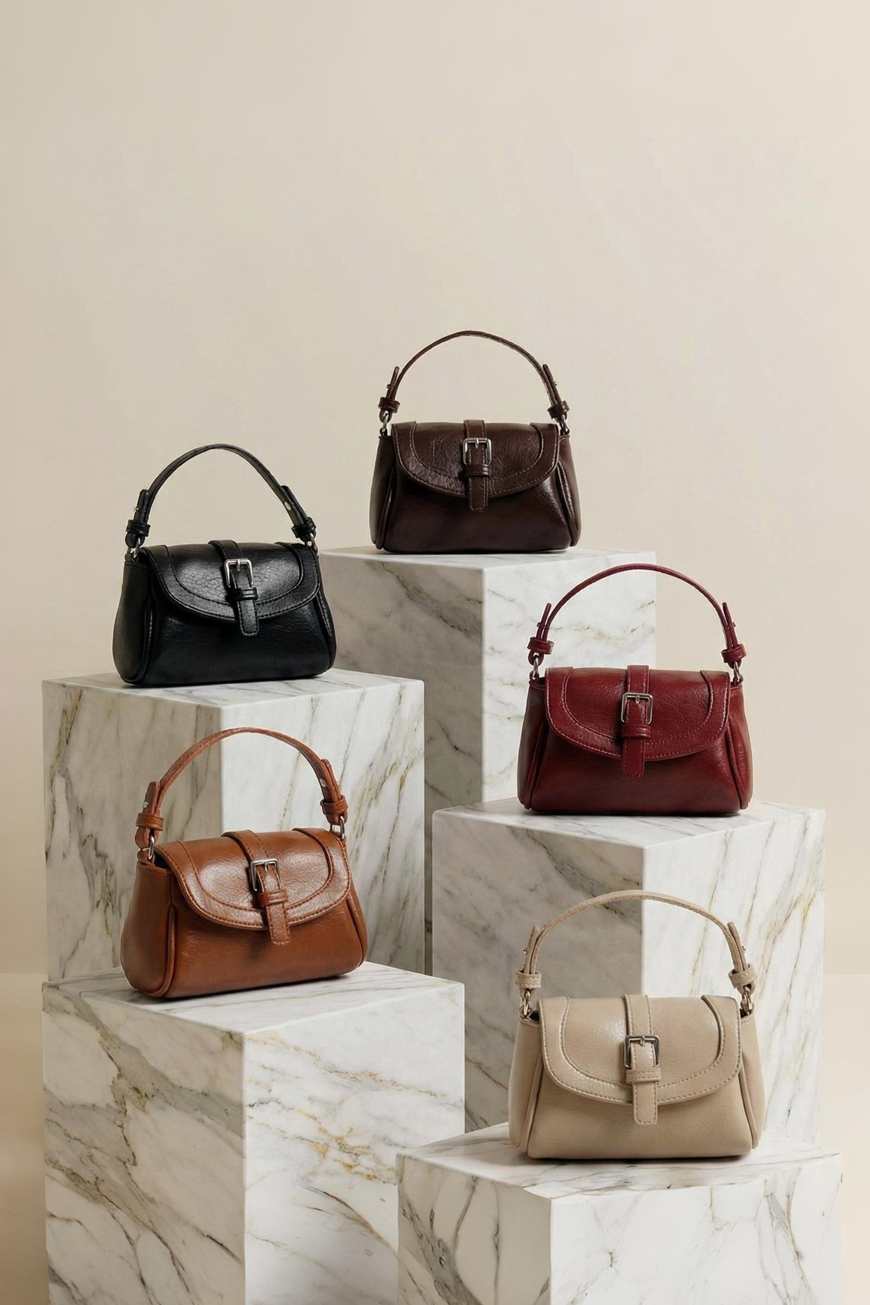 Mini Tokalı Çapraz Çanta