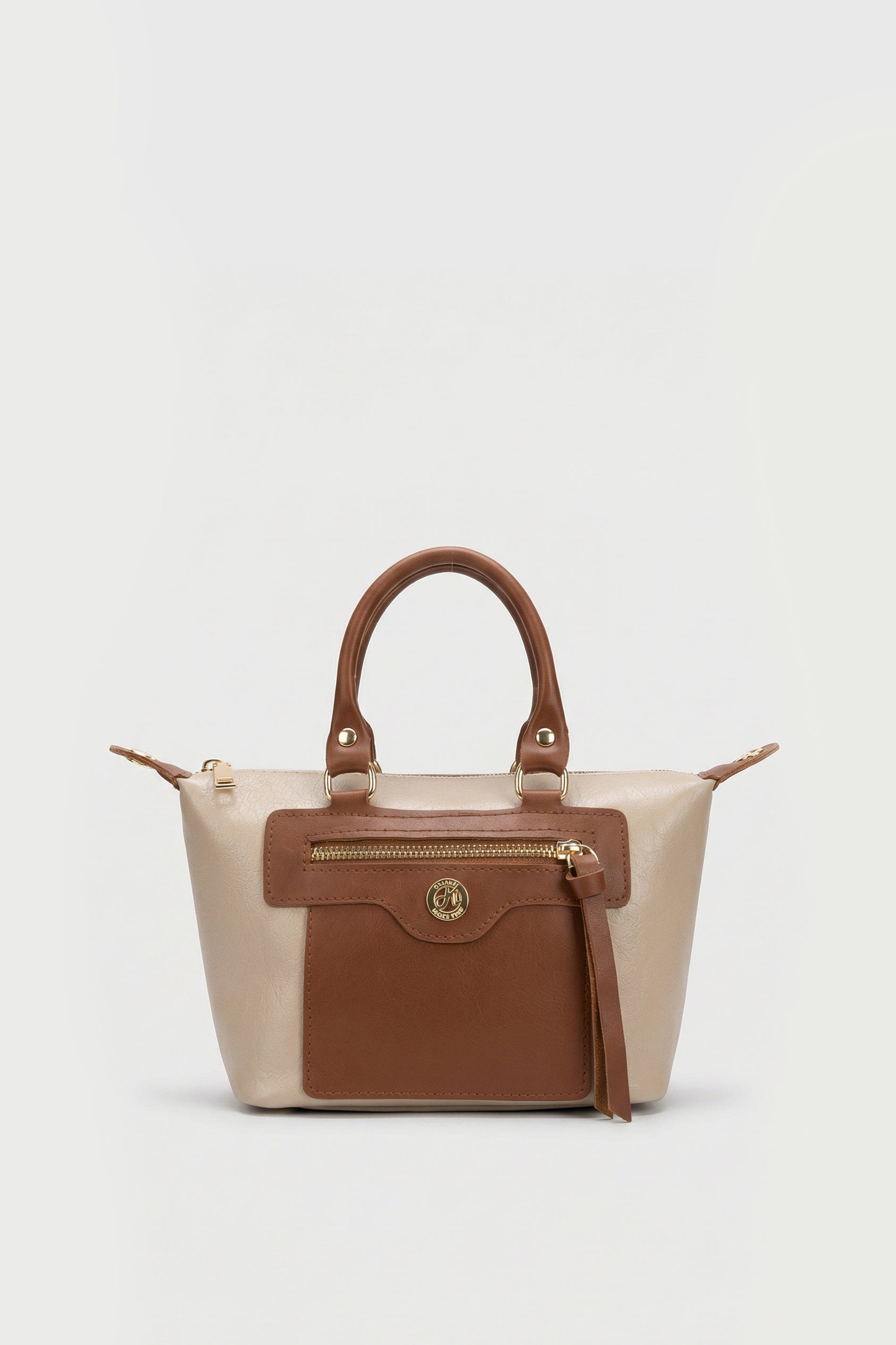 Ön Fermuarlı Çapraz Çanta