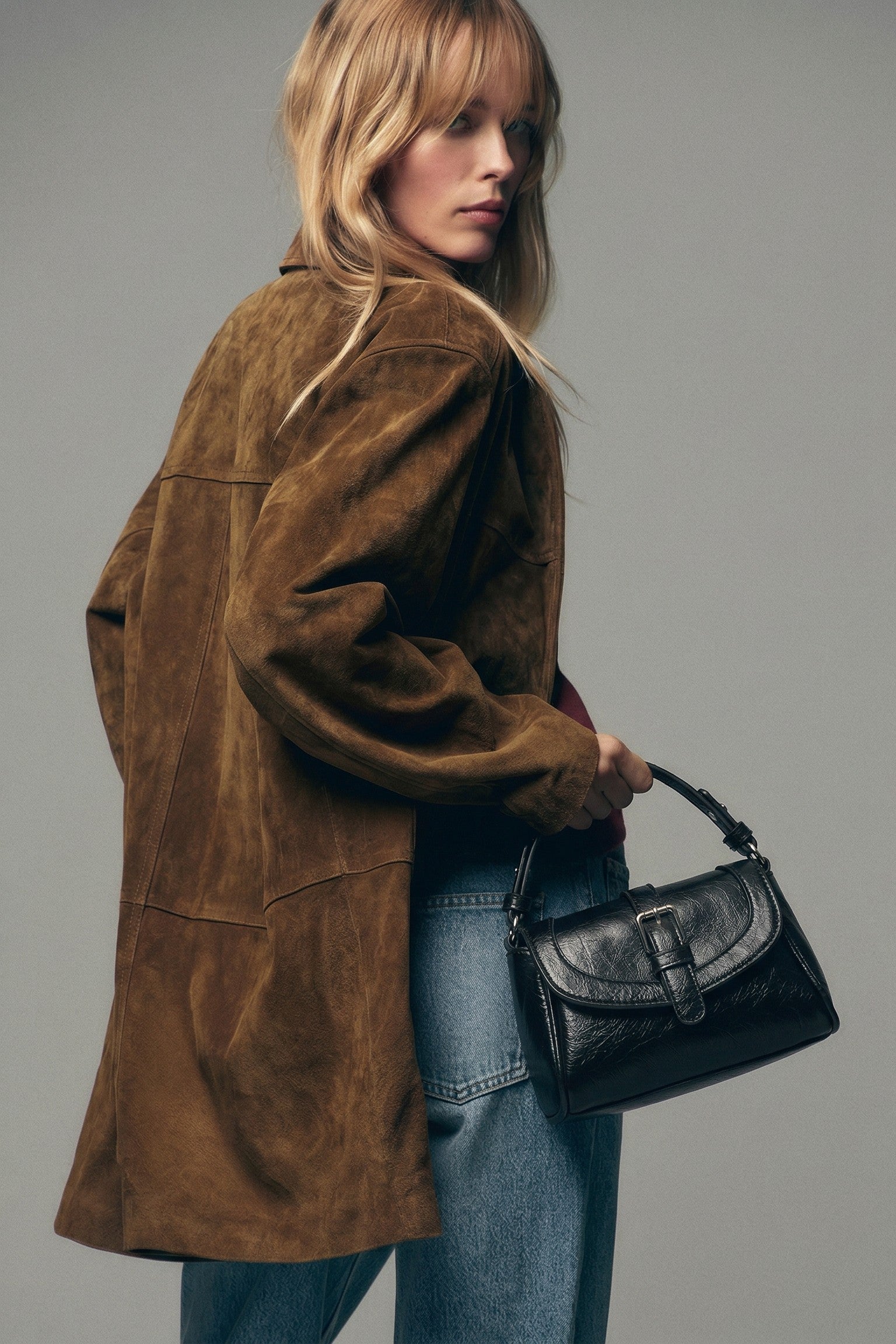 Mini Tokalı Çapraz Çanta