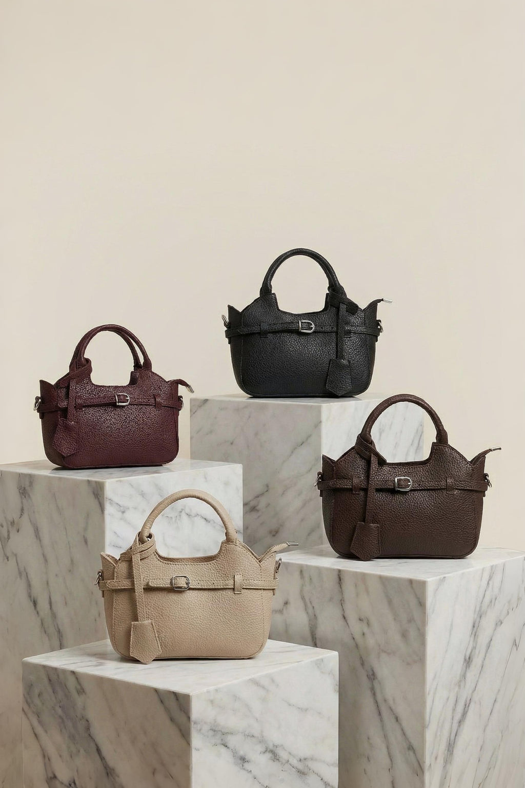 Toka Detaylı El ve Çapraz Çanta